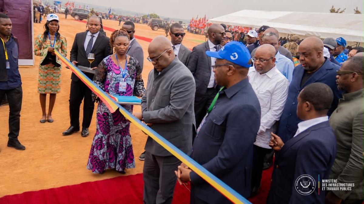 Félix Tshisekedi inaugure l’usine d’eau de Lovoy pour desservir 230 000 habitants de Kamina